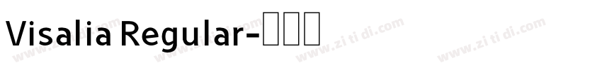 Visalia Regular字体转换